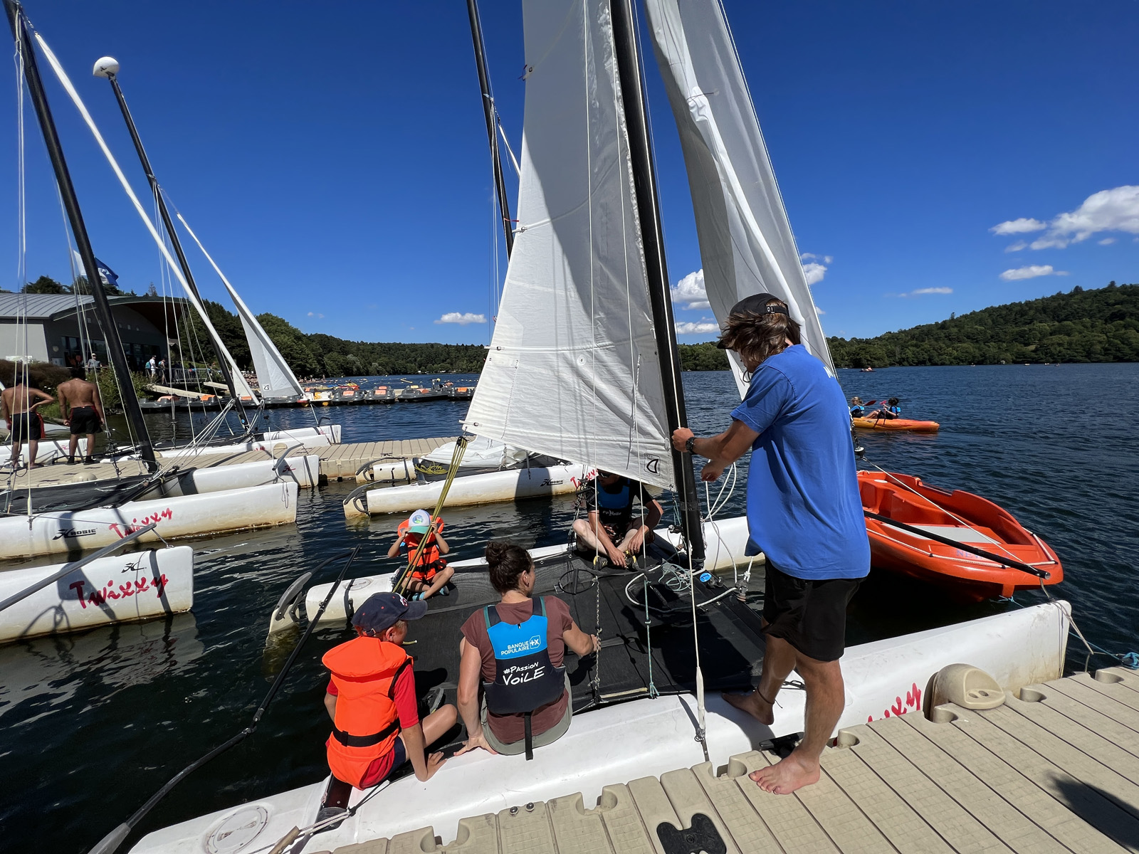 Stage multi-sports de l'École de voile_Aydat