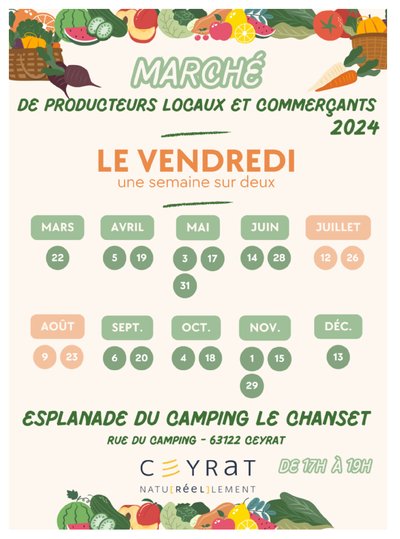 Marché de producteurs locaux et de commerçants Ceyrat_Ceyrat