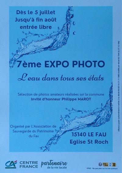 Exposition photo : "L'eau dans tous ses états", 7ème édition_Le Fau