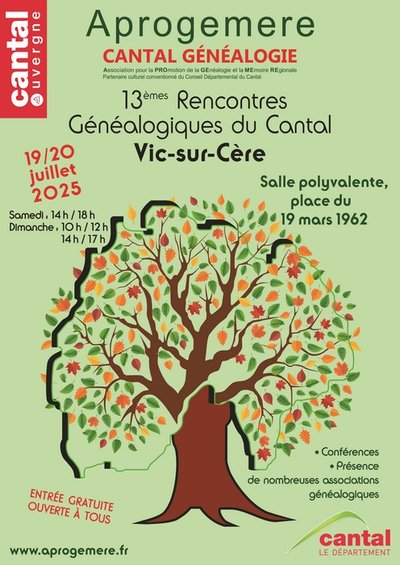 13ème rencontres généalogiques_Vic-sur-Cère