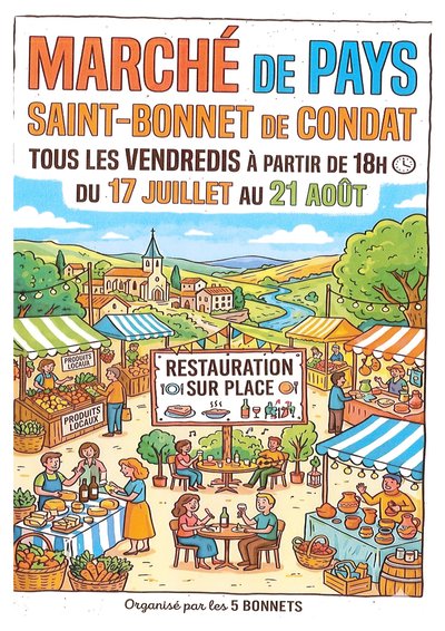 MARCHÉ DE PAYS DE SAINT-BONNET-DE-CONDAT