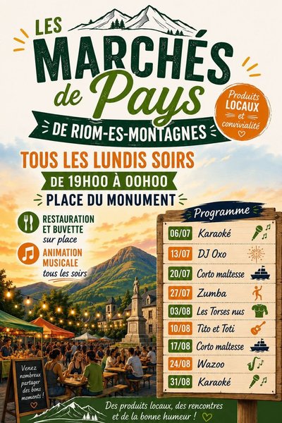 Marché de pays_Riom-ès-Montagnes
