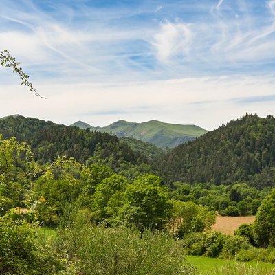 Vue sur le massif du Sancy