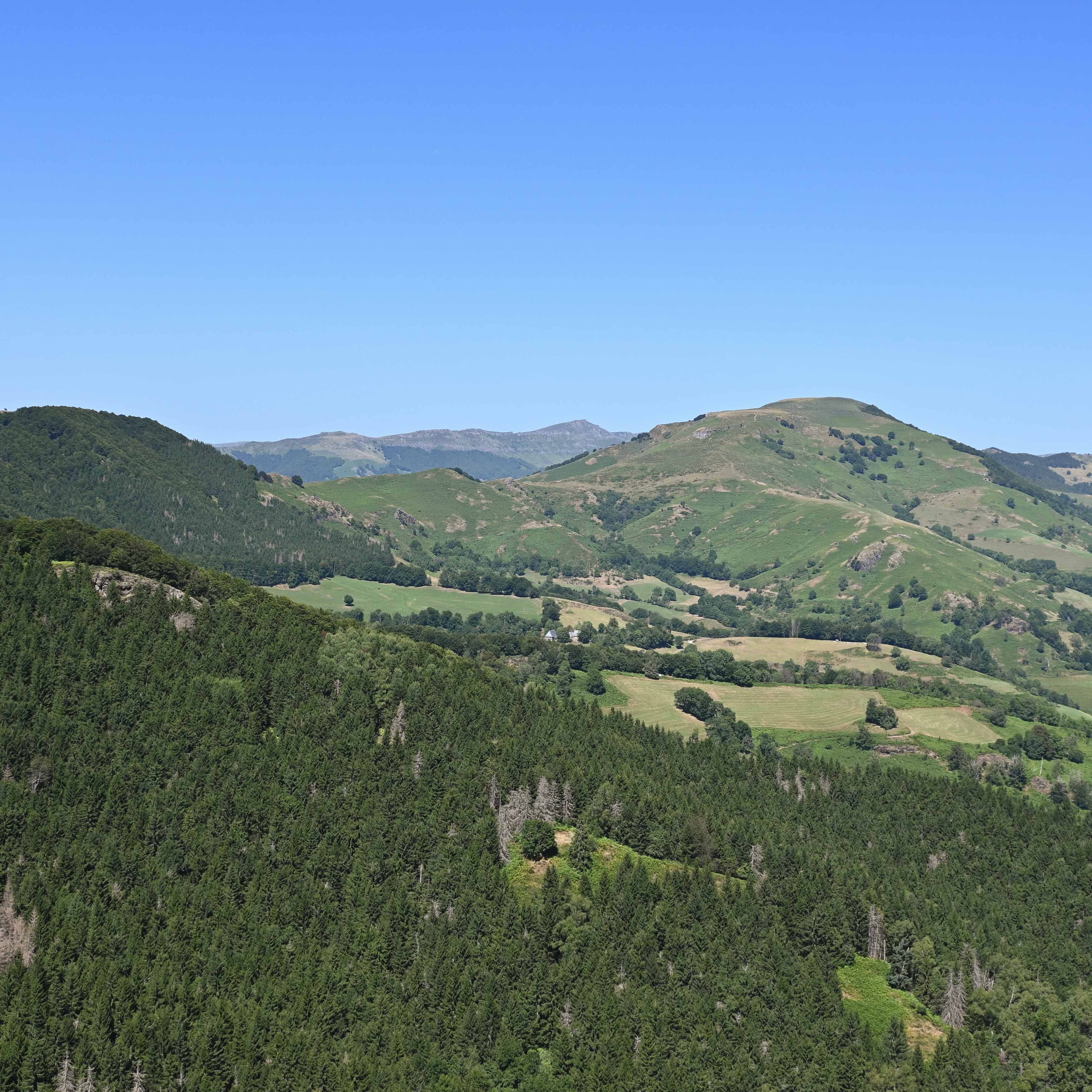 Point de vue depuis le rocher de Saint-Curial