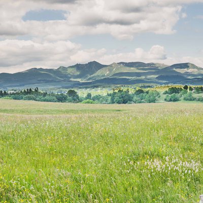 Vue sur la partie Sud du massif du Sancy