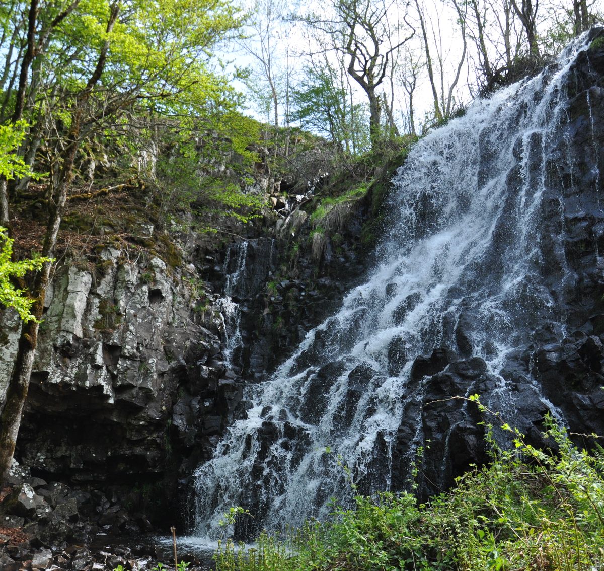 La cascade et les orgues